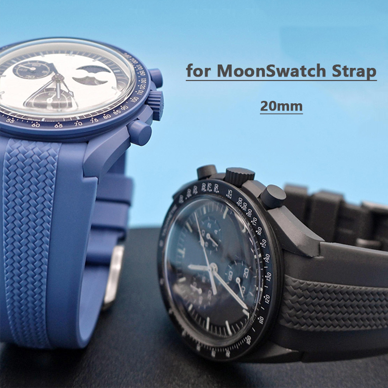 Omega Watch Seamaster - حزام مطاطي لساعة Swatch X Omega
