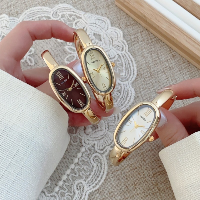 Quiet Luxury Watch - ساعة يد نسائية كوارتز بتصميم روماني