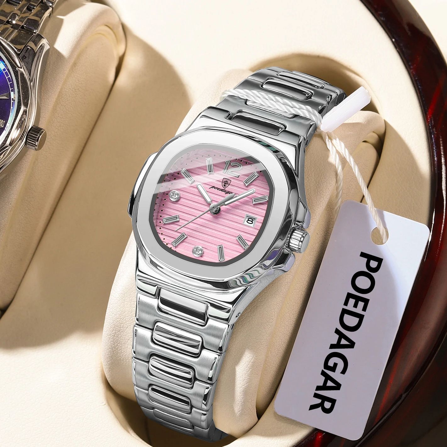 Luxury Watch Square - POEDAGAR ساحة أزياء المرأة ساعة اليد