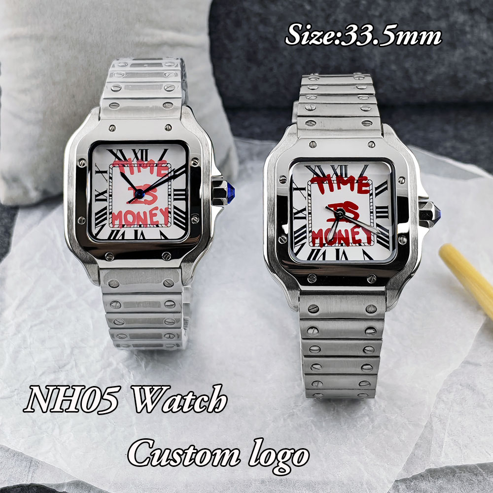 Luxury Watch Square - ساعة NH05 مربعة الشكل جديدة، ساعة