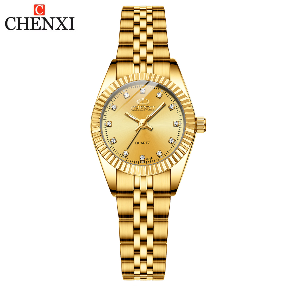 Quiet Luxury Watch - CHENXI رائجة البيع الفاخرة المرأة الذهبي