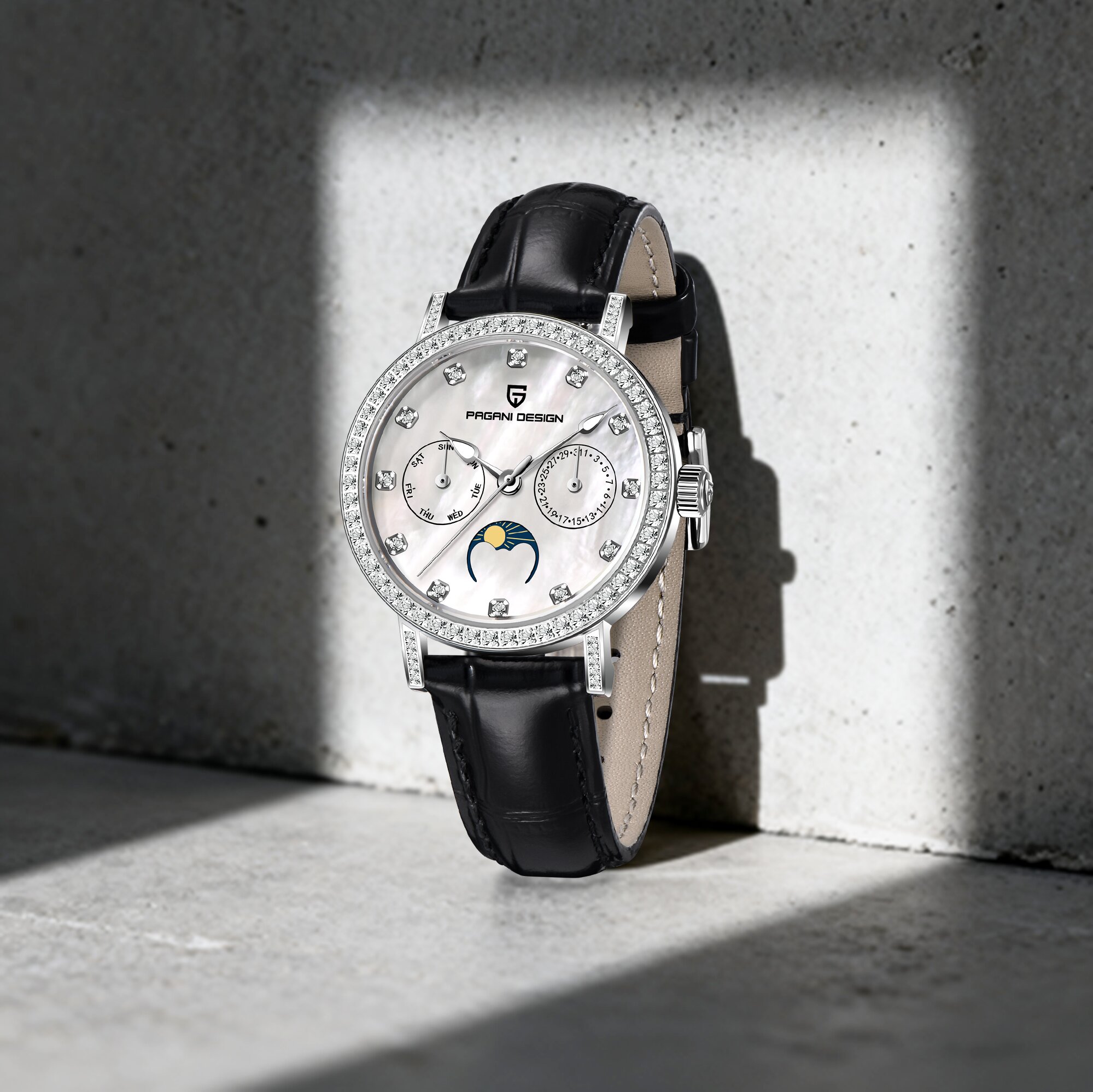 Luxury Watch Moon Phase - ساعة يد نسائية فاخرة من PAGANI
