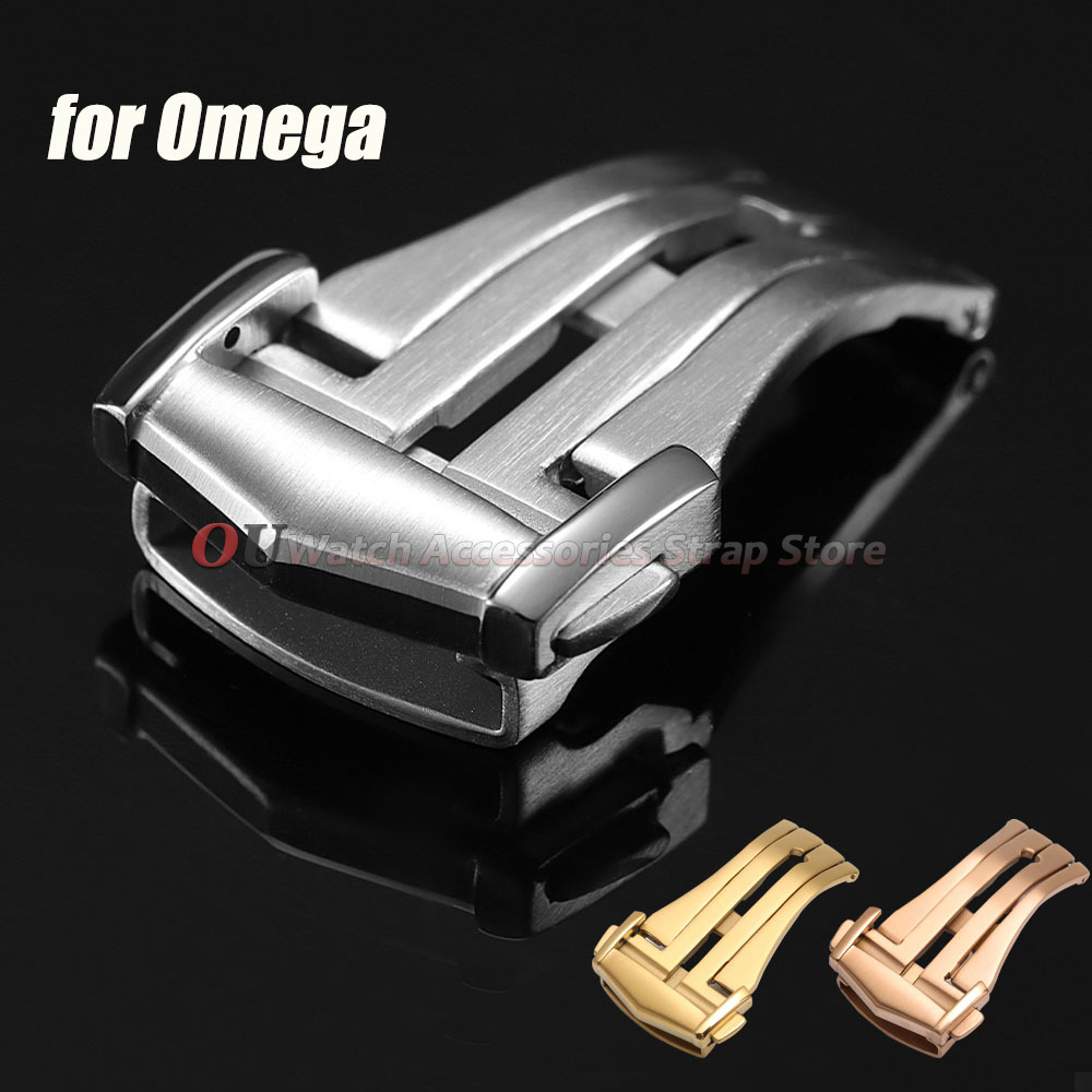 Omega Watch Seamaster - مشبك ساعة قابل للطي من الفولاذ