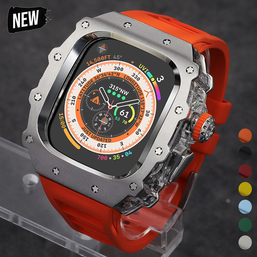 Luxury Watch Apple - مجموعة تعديل فاخرة لساعة أبل الترا