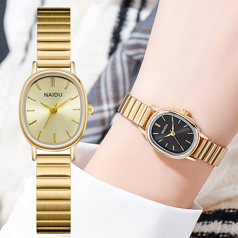 Quiet Luxury Watch - ساعات يد نسائية أنيقة بقرص بيضاوي