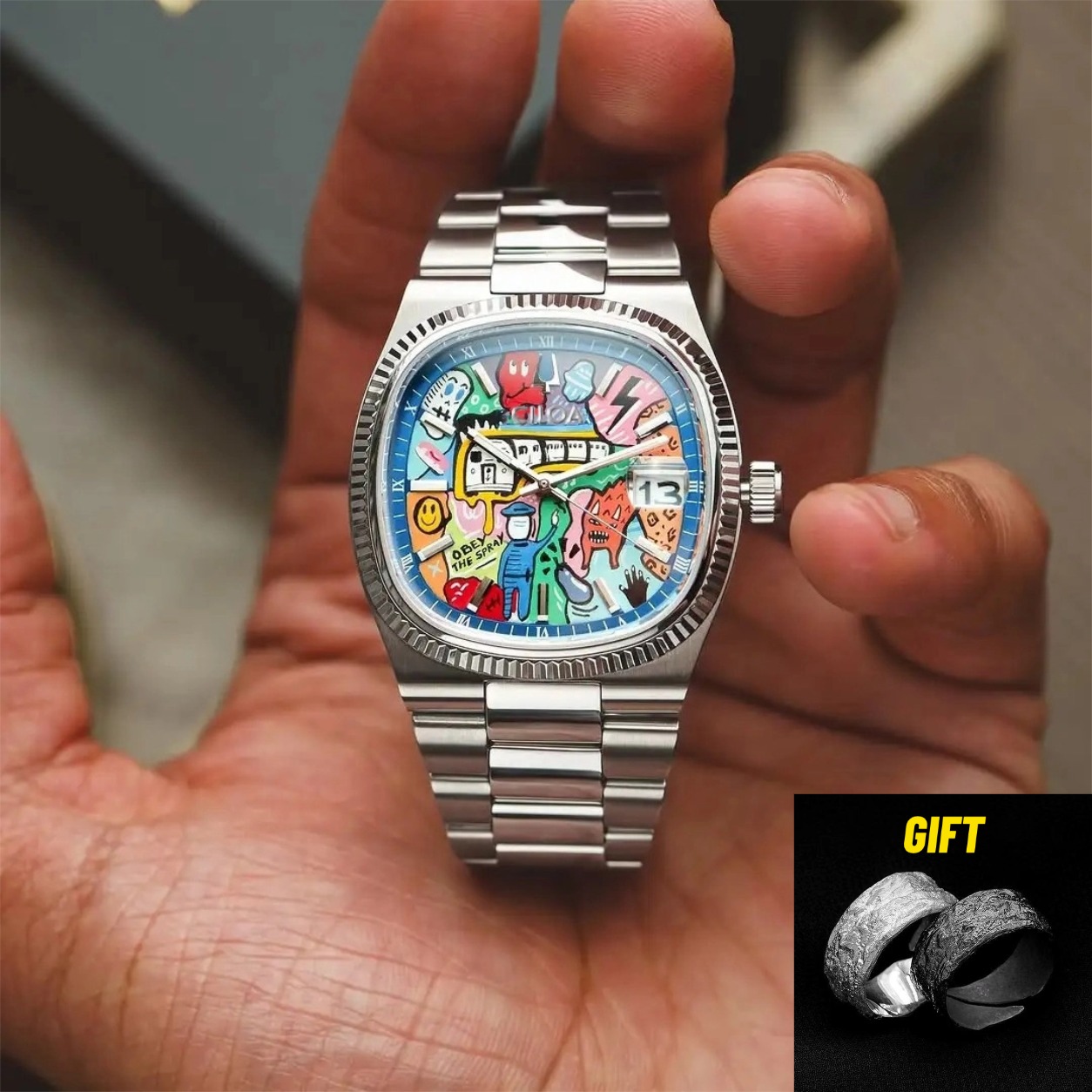 Luxury Watch Quality - ساعات CILOA للرجال، ساعة كوارتز فاخرة