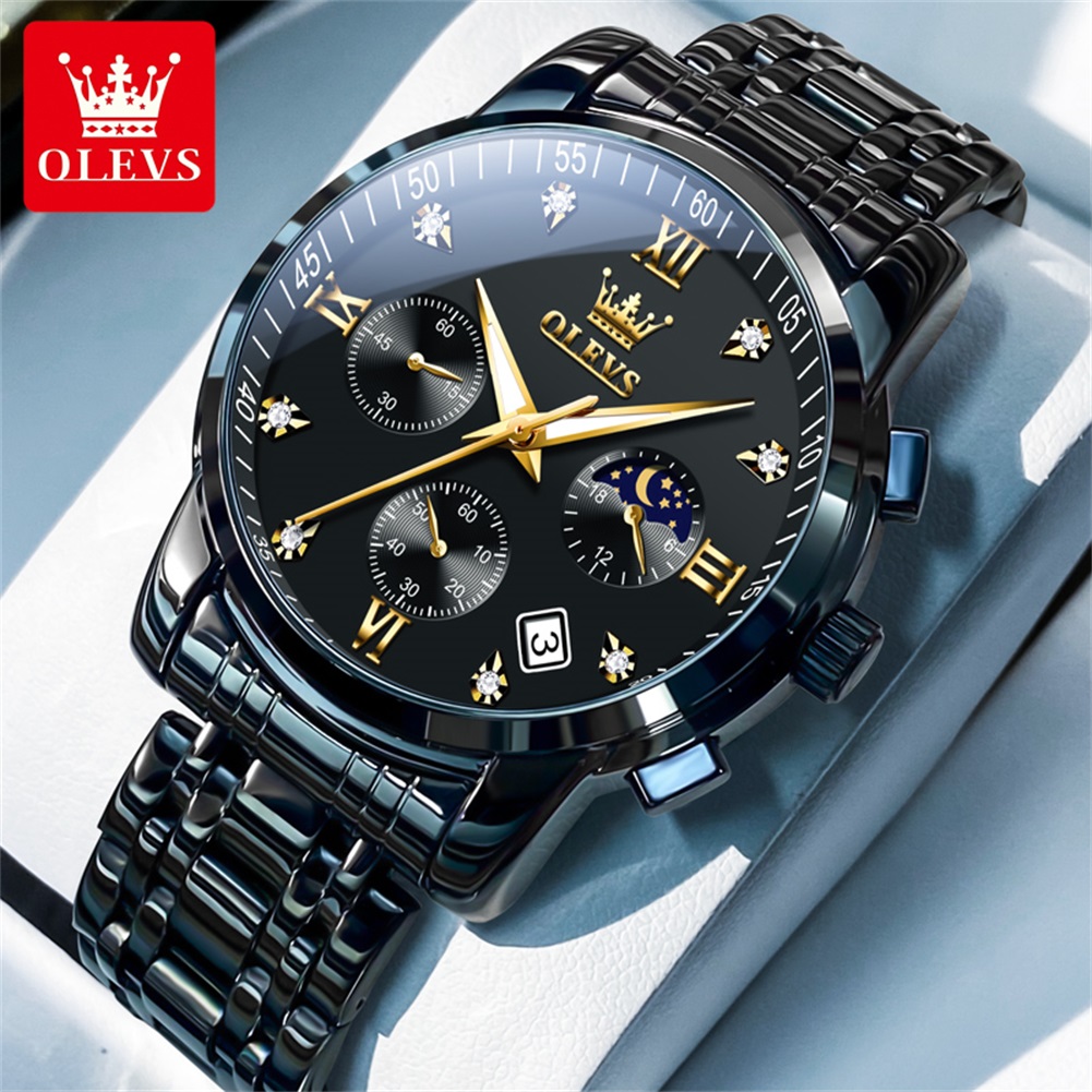 Quiet Luxury Watch - ساعات OLEVS الشهيرة للرجال من الفولاذ