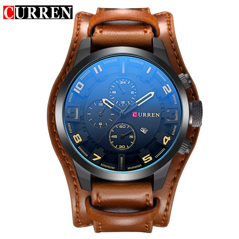 Luxury Watch Apple - ساعة CURREN 8225 الفاخرة ذات الوجه