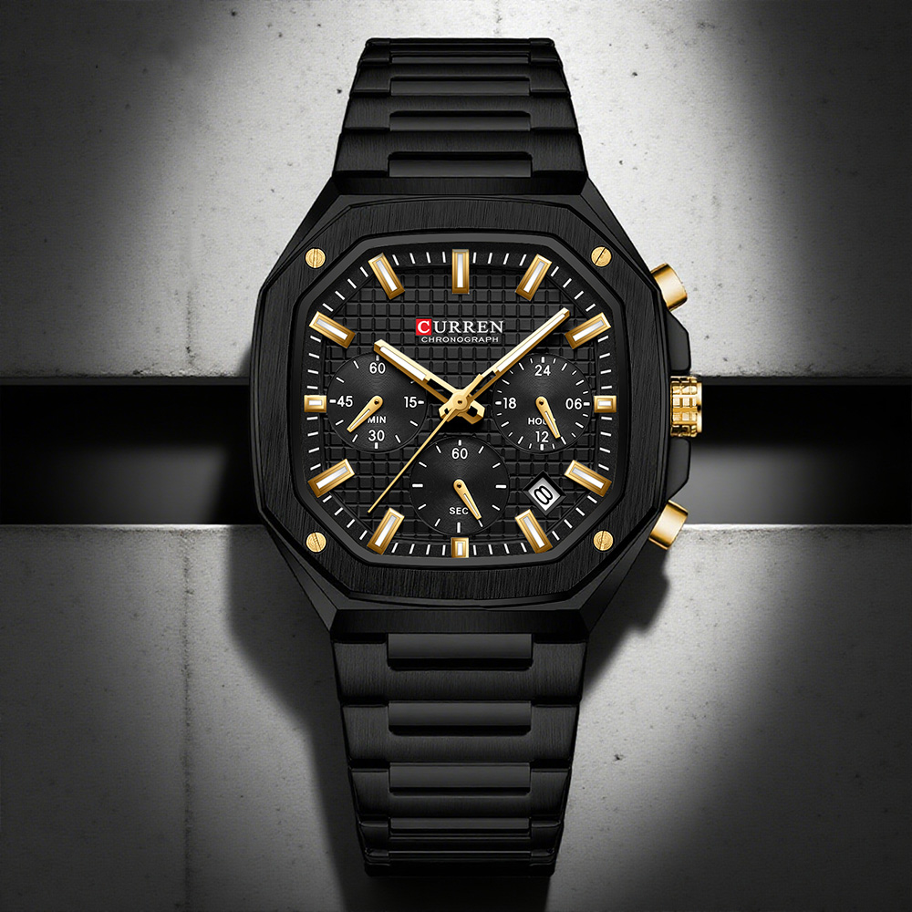 Luxury Watch Square - ساعة كورين كرونو مربعة فاخرة للرجال