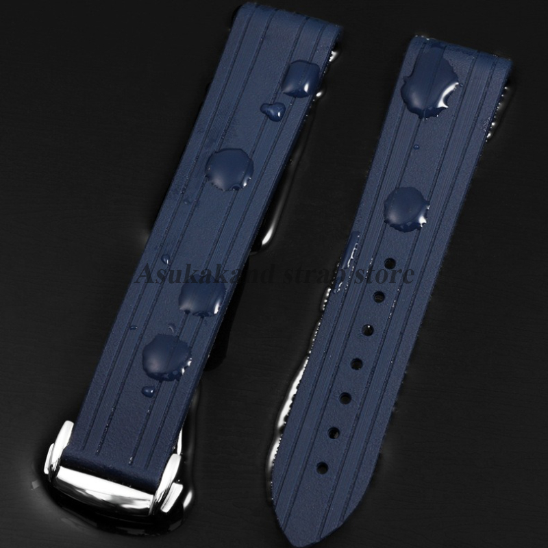 منحني نهاية المطاط سيليكون حزا - مراجعة Omega Watch Seamaster وسعره