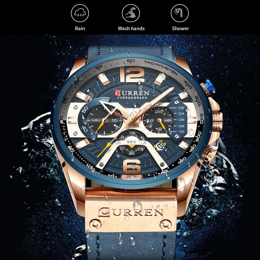 CURREN العلامة التجارية الجديد - مراجعة Luxury Watch Apple وسعره