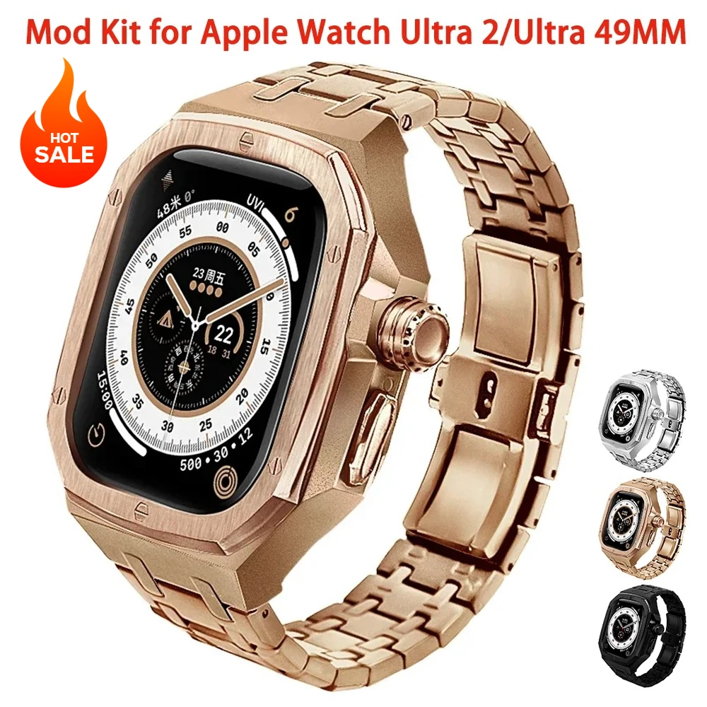 طقم تعديل فاخر لساعة أبل الترا - مراجعة Luxury Watch Apple وسعره