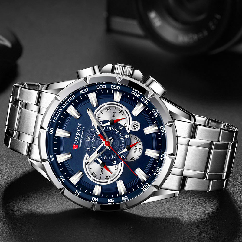 CURREN ساعة معصم الرجال مقاوم  - مراجعة Luxury Watch Apple وسعره