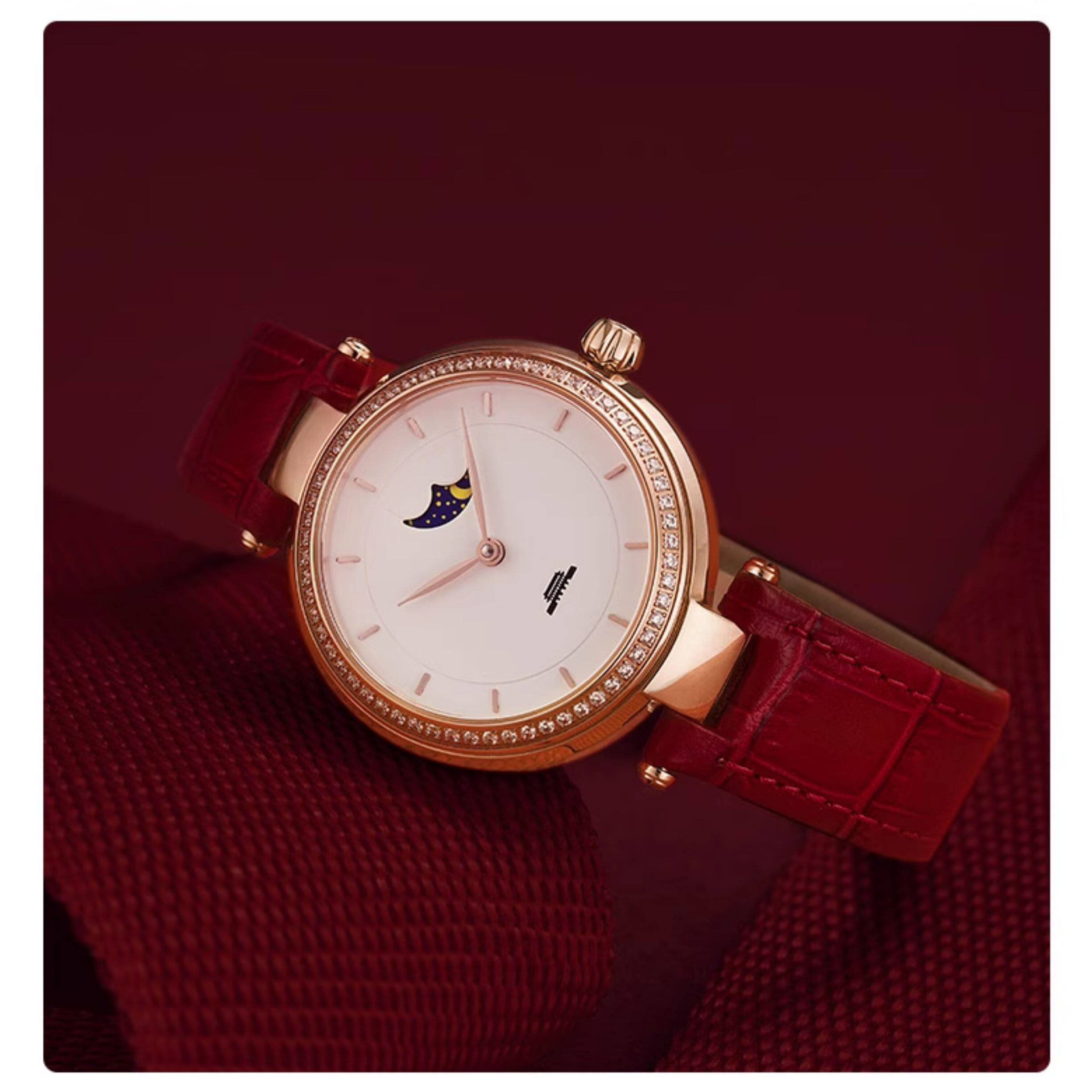 ساعة بكين الكلاسيكية للنساء، س - مراجعة Luxury Watch Moon Phase وسعره