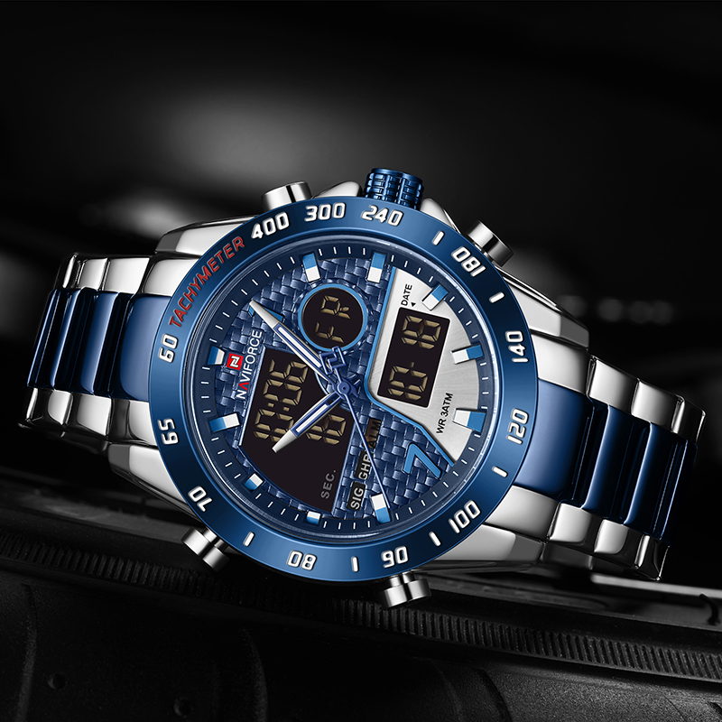 ساعات NAVIFORCE الرقمية للرجال - مراجعة Quiet Luxury Watch وسعره