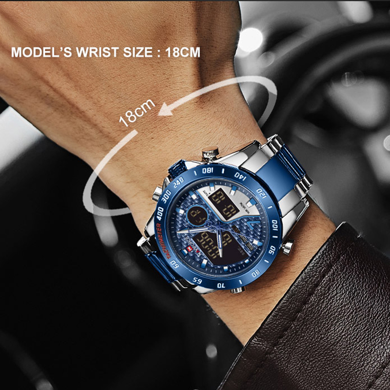 ساعات NAVIFORCE الرقمية للرجال - مراجعة Quiet Luxury Watch وسعره