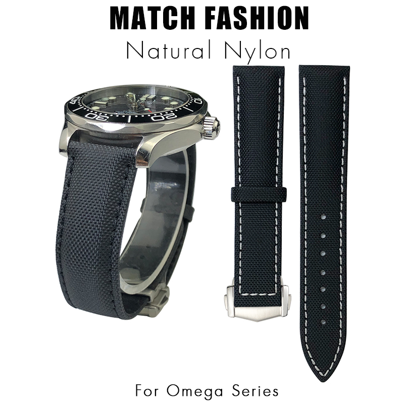 حزام ساعة من النايلون والجلد م - مراجعة Omega Watch Seamaster وسعره