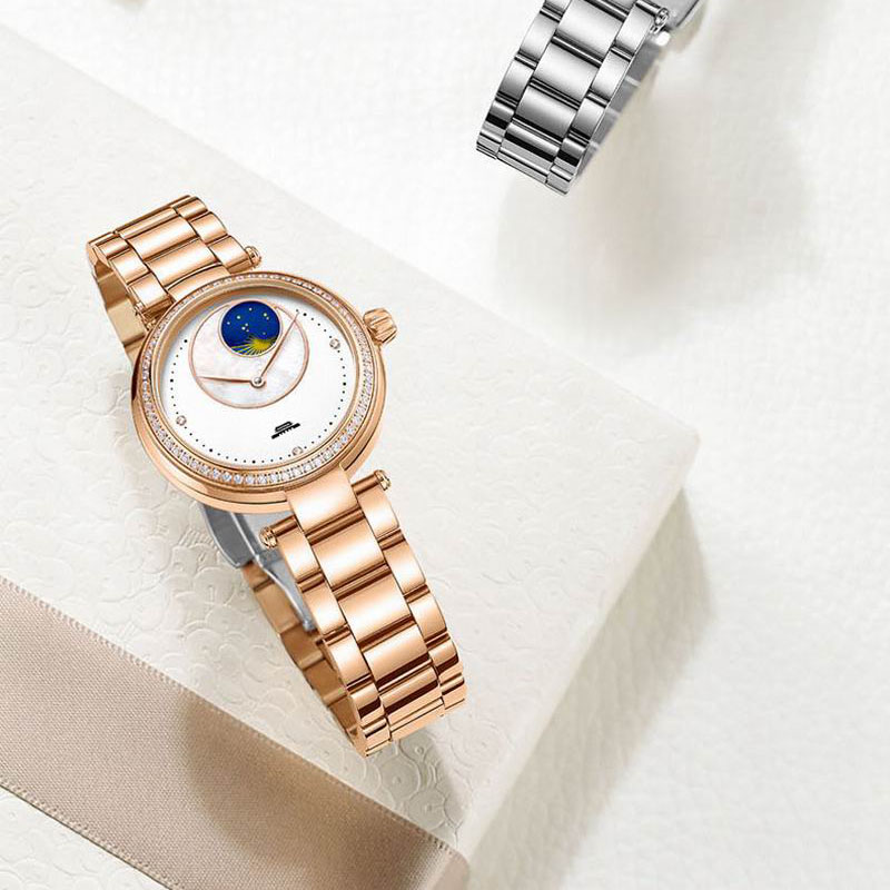 ساعة بكين الأوتوماتيكية للسيدا - مراجعة Luxury Watch Moon Phase وسعره