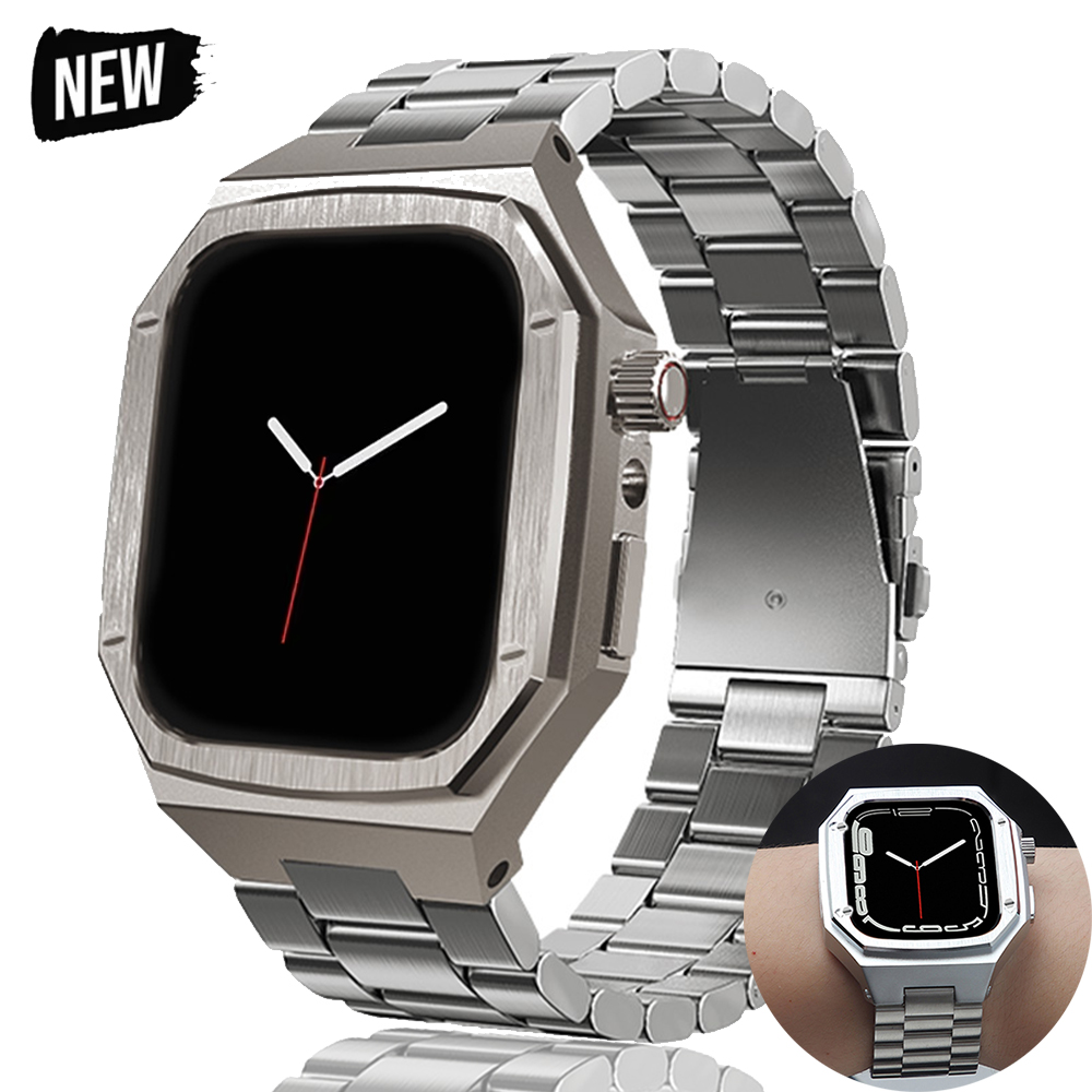 طقم تعديل معدني فاخر لساعة أبل - مراجعة Luxury Watch Apple وسعره