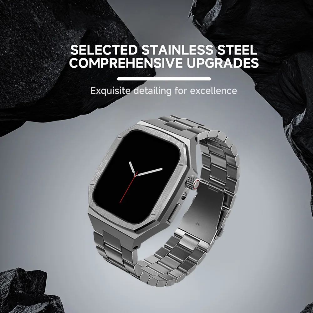 طقم تعديل معدني فاخر لساعة أبل - مراجعة Luxury Watch Apple وسعره