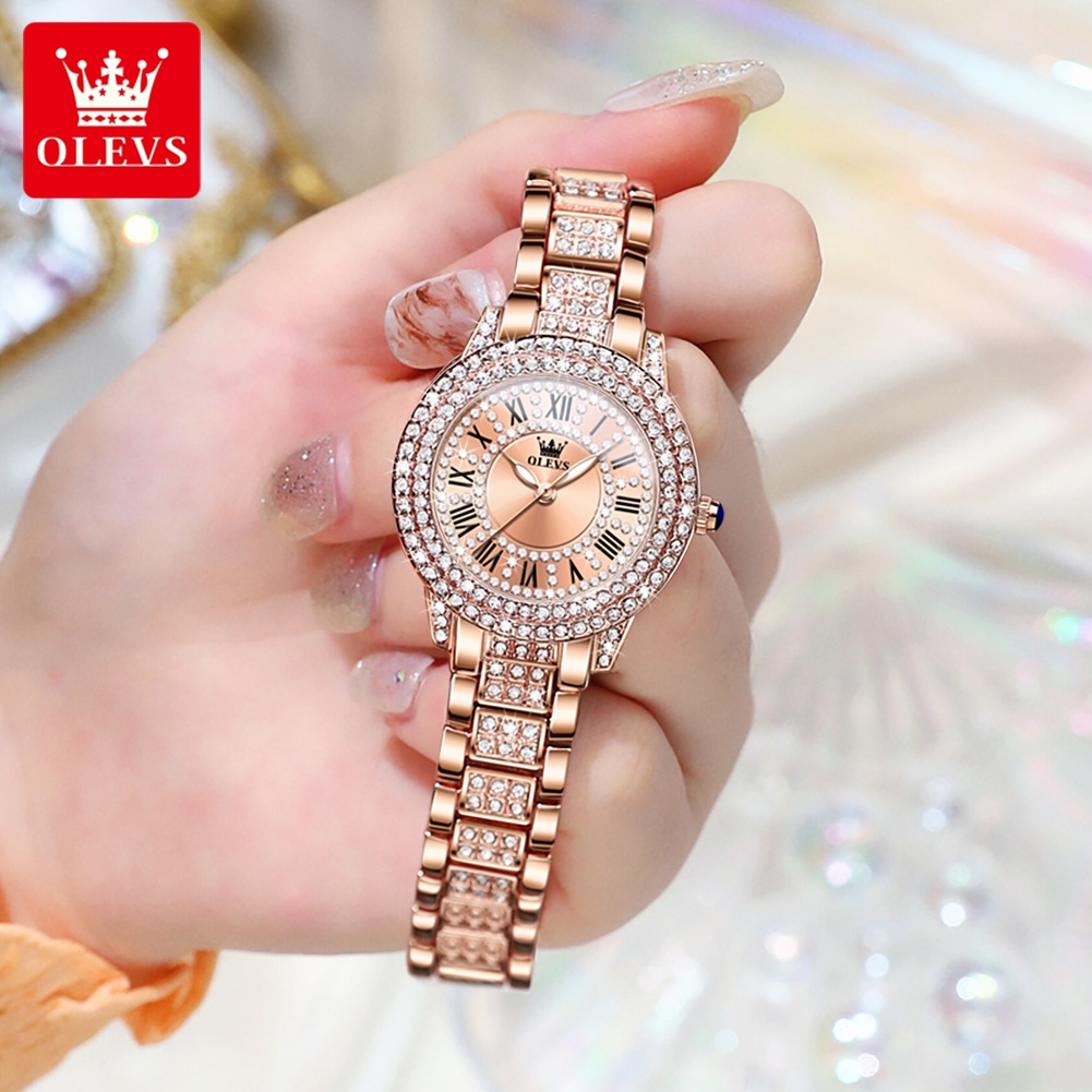 ساعة OLEVS-ساعة كوارتز مرصعة ب - مراجعة Quiet Luxury Watch وسعره