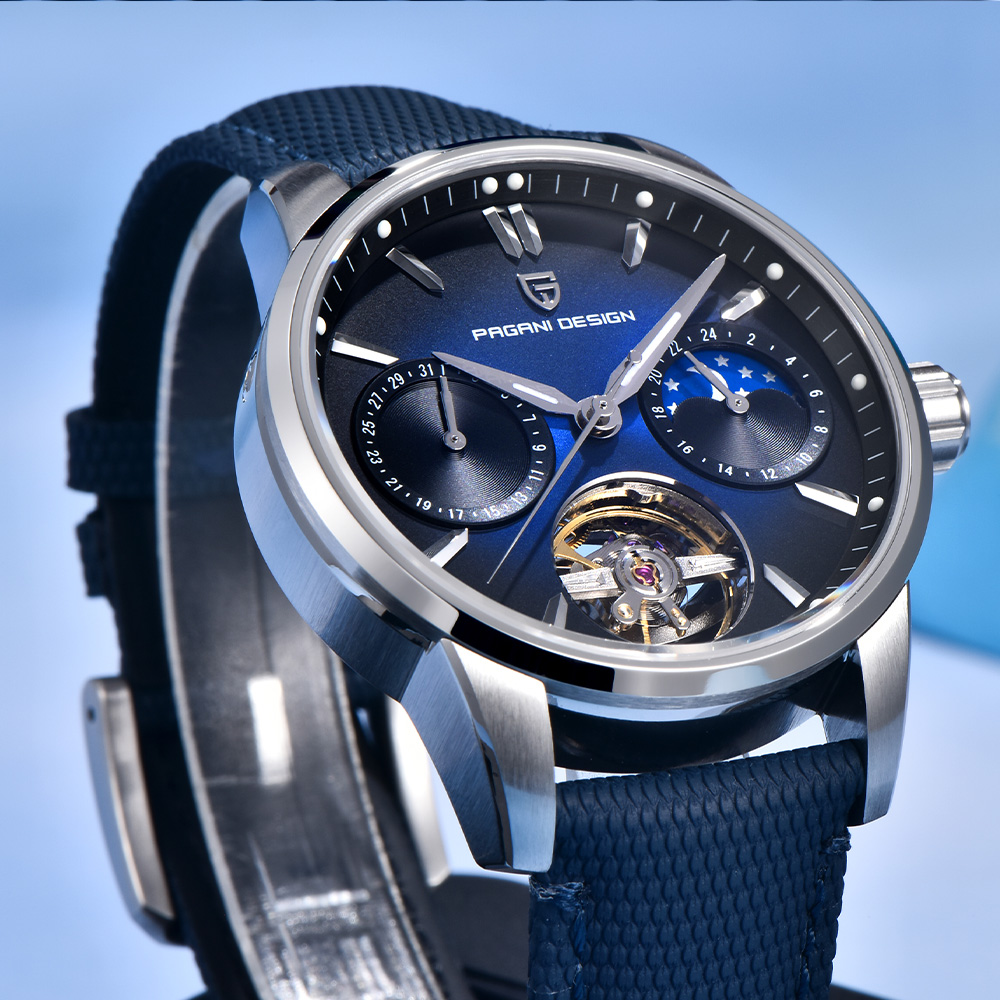 2025 باجاني تصميم توربيون ساعة - مراجعة Luxury Watch Moon Phase وسعره