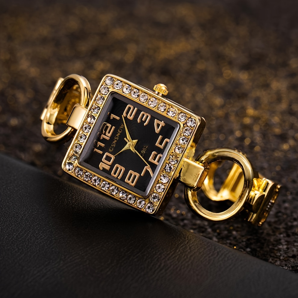 الأزياء الفاخرة حجر الراين ساح - مراجعة Luxury Watch Square وسعره