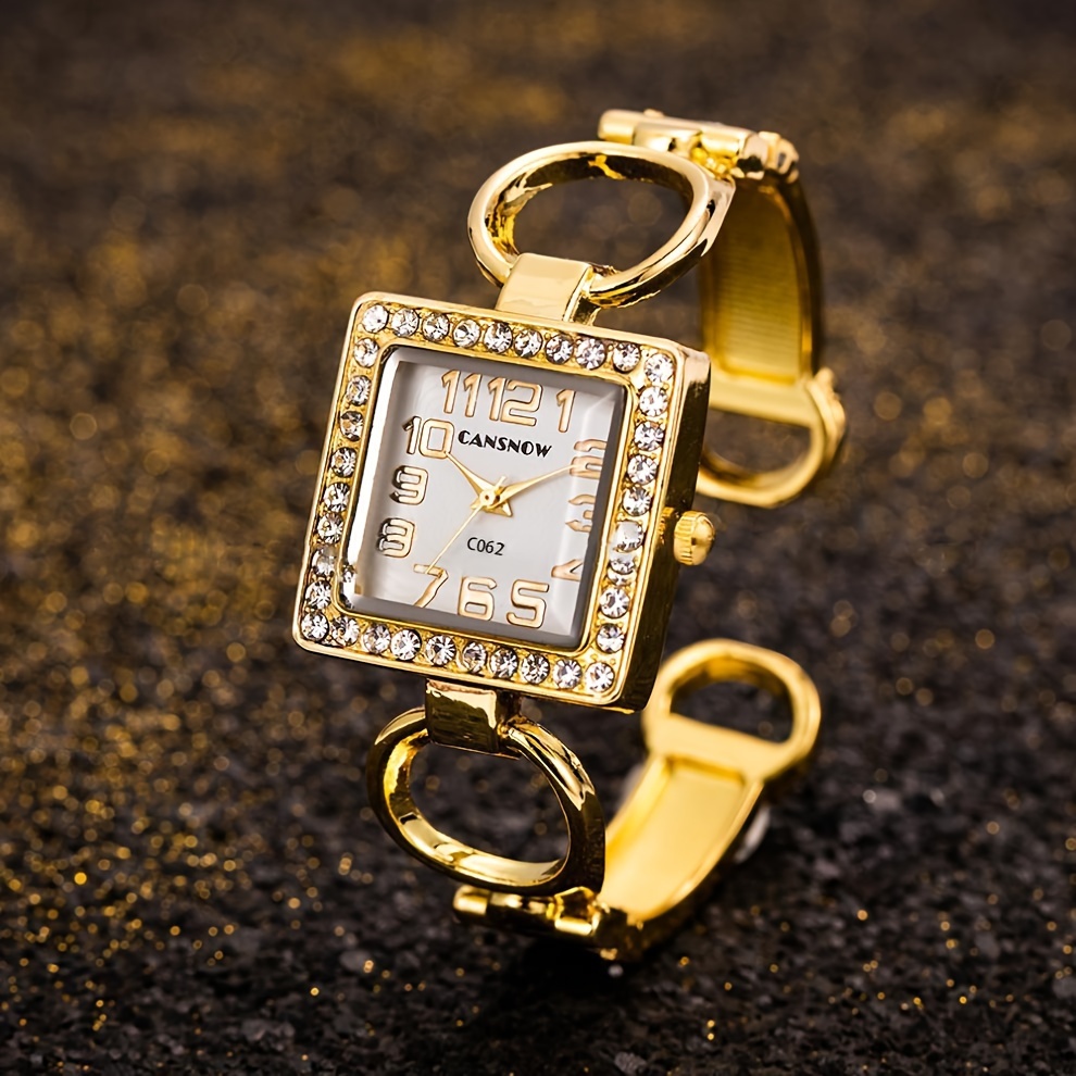 الأزياء الفاخرة حجر الراين ساح - مراجعة Luxury Watch Square وسعره