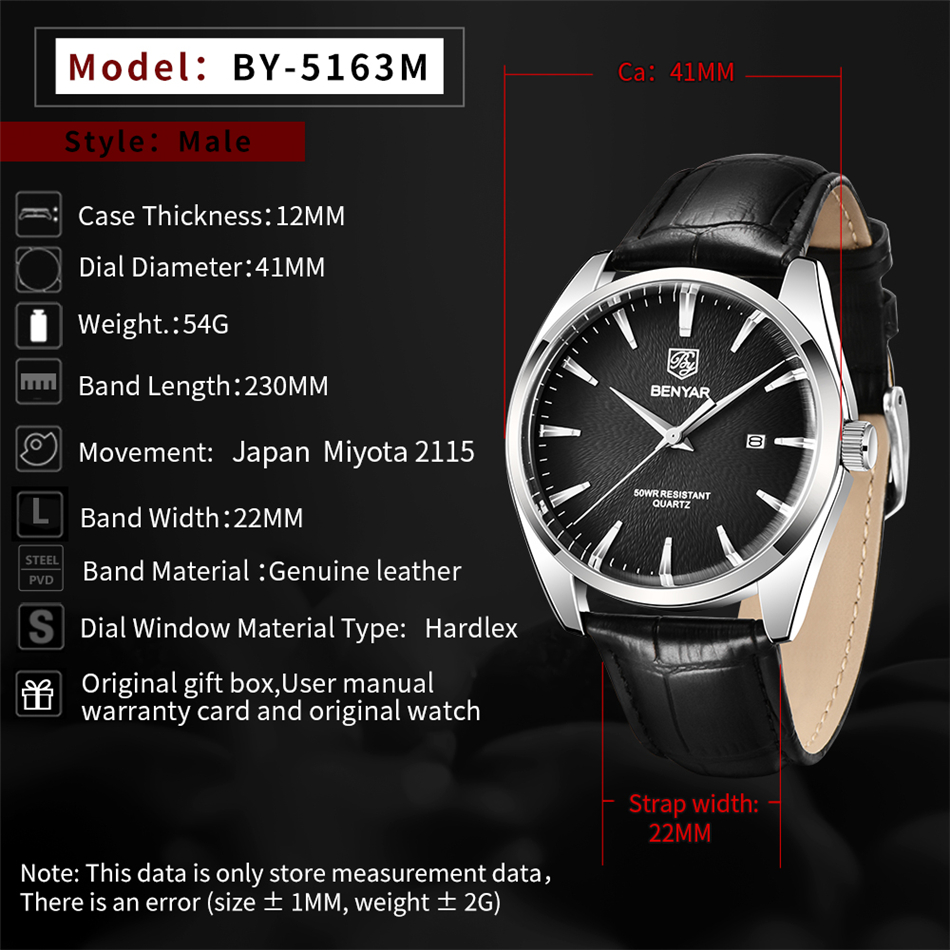 Benyar 5163 أفضل العلامات التج - مراجعة Luxury Watch German وسعره