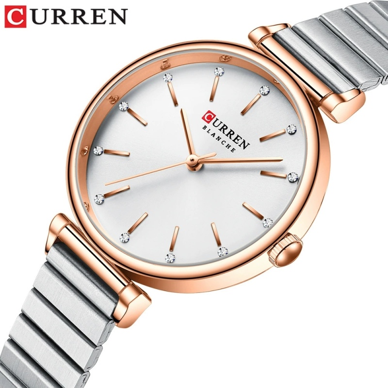 ساعة كوارتز نسائية أنيقة CURRE - مراجعة Luxury Watch Apple وسعره