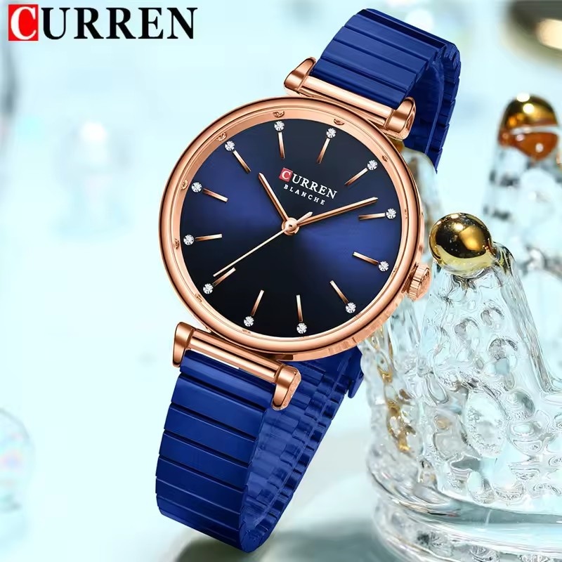 ساعة كوارتز نسائية أنيقة CURRE - مراجعة Luxury Watch Apple وسعره