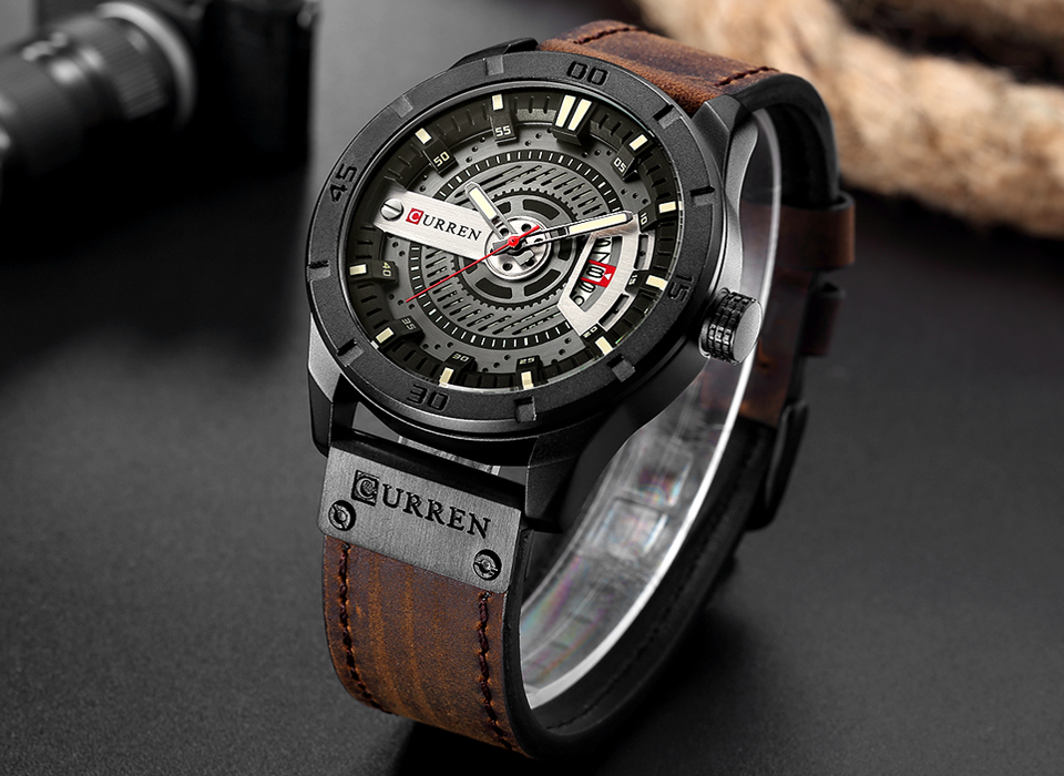 ساعة فاخرة ماركة CURREN ساعات  - مراجعة Luxury Watch Apple وسعره