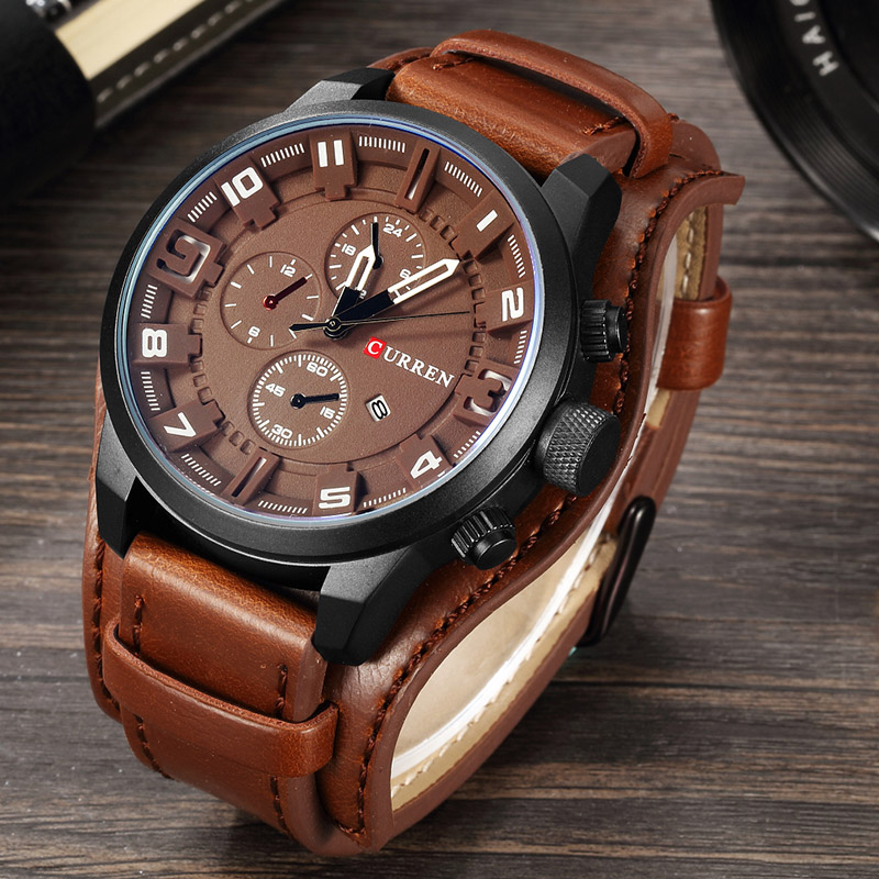 ساعة CURREN 8225 الفاخرة ذات ا - مراجعة Luxury Watch Apple وسعره