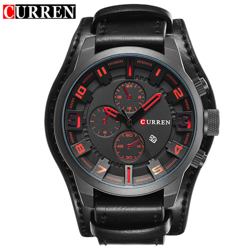 ساعة CURREN 8225 الفاخرة ذات ا - مراجعة Luxury Watch Apple وسعره