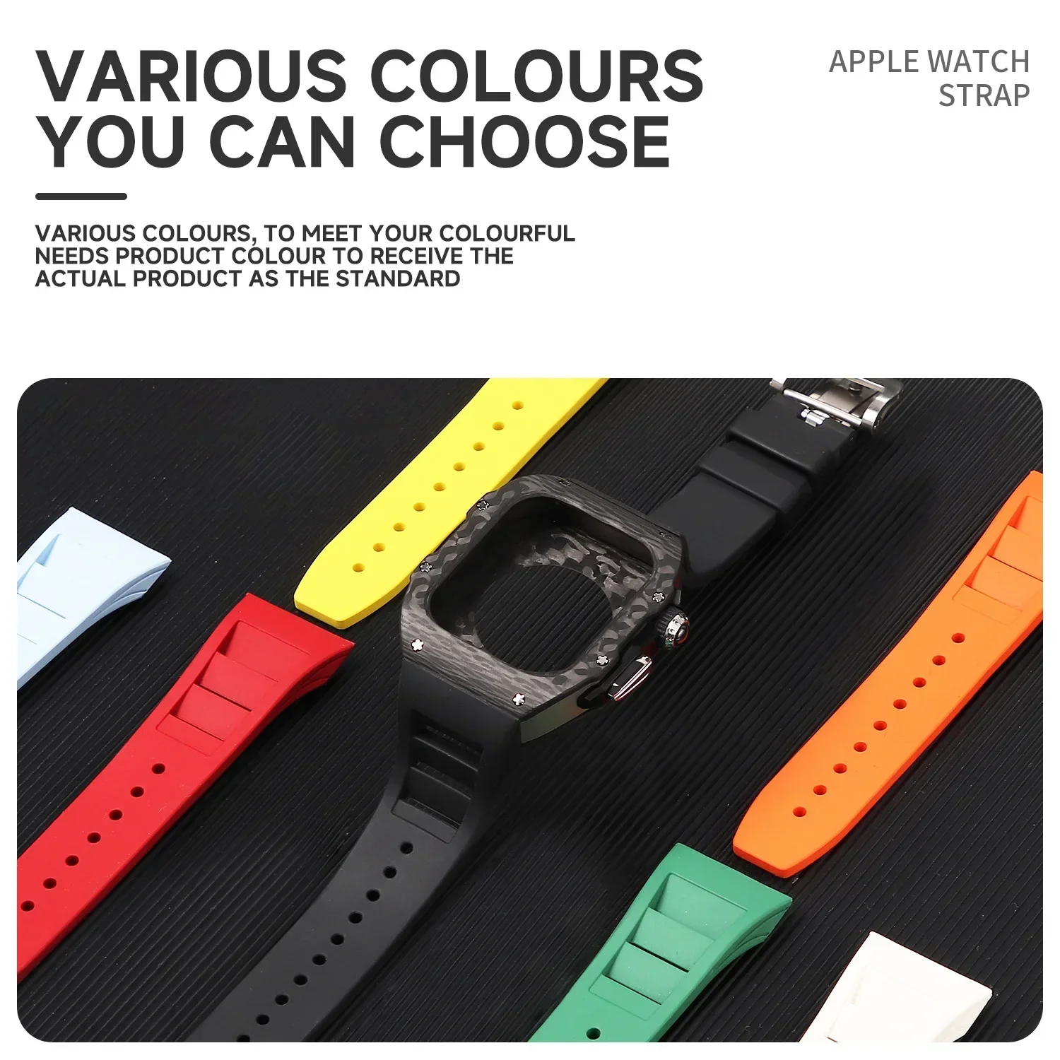 غطاء من ألياف الكربون لساعة أب - مراجعة Luxury Watch Apple وسعره