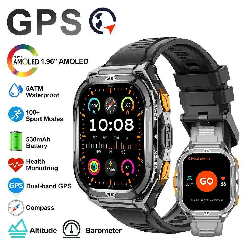 ساعة ذكية فاخرة بشاشة AMOLED م - مراجعة Luxury Watch Arabic وسعره