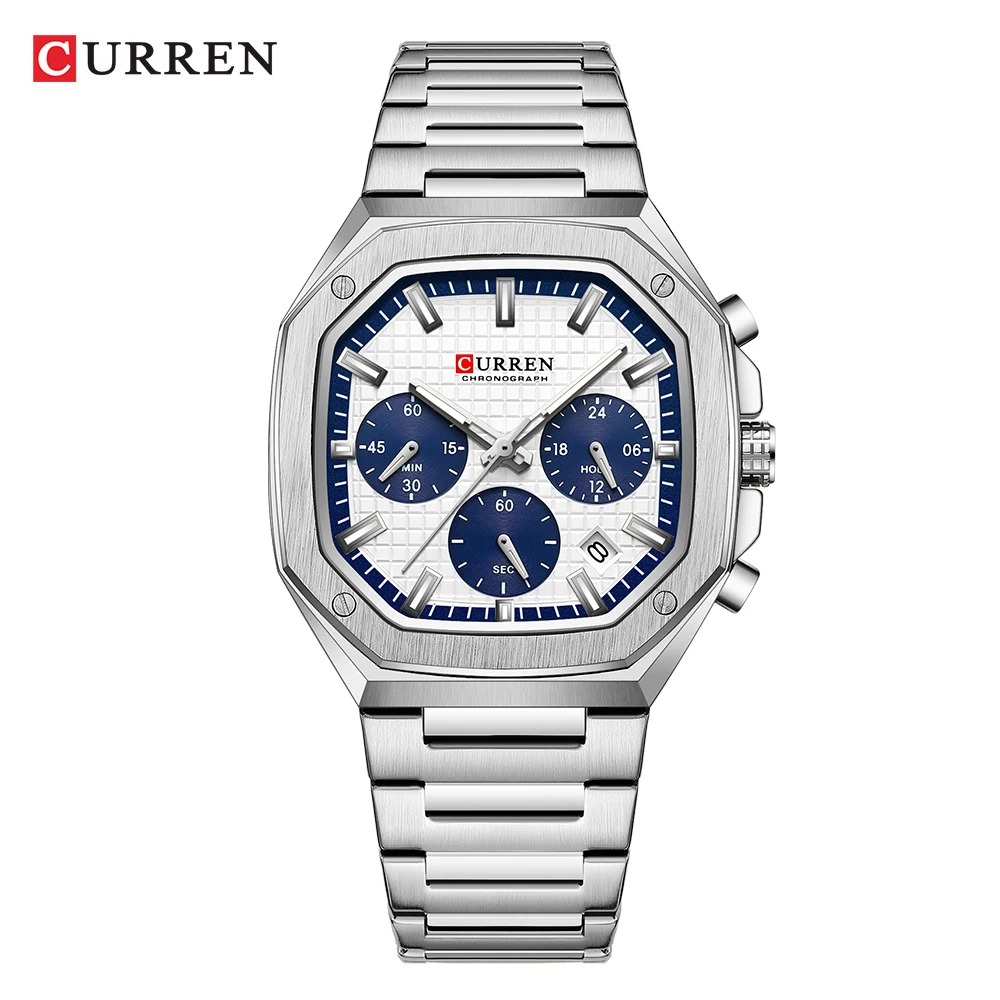 Curren-ساعة يد رجالية ، رياضة  - مراجعة Luxury Watch Apple وسعره