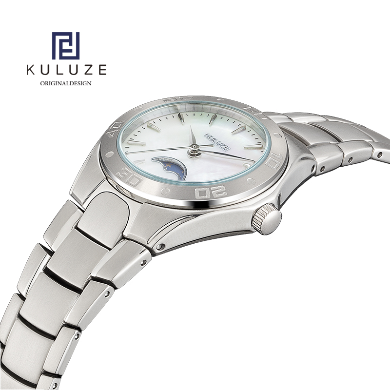 ساعة للسيدات من KULUZE تيتانيو - مراجعة Luxury Watch Moon Phase وسعره